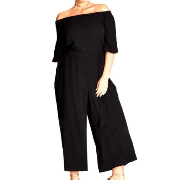 City Chic Pants Jumpsuits City Chic Off The Shoulder